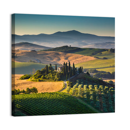 Tuscany Hilltop Villa Wall Art