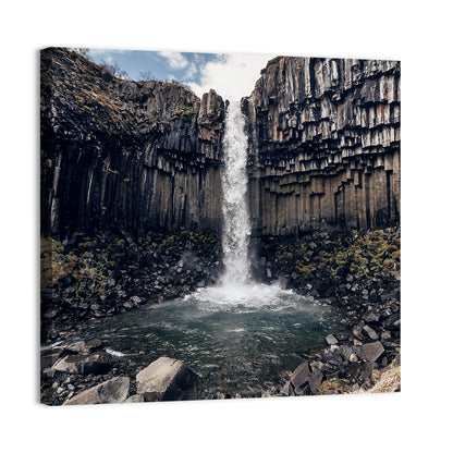 Svartifoss Basalt Waterfall Wall Art