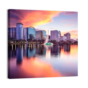 Orlando Downtown Skyline Wall Art