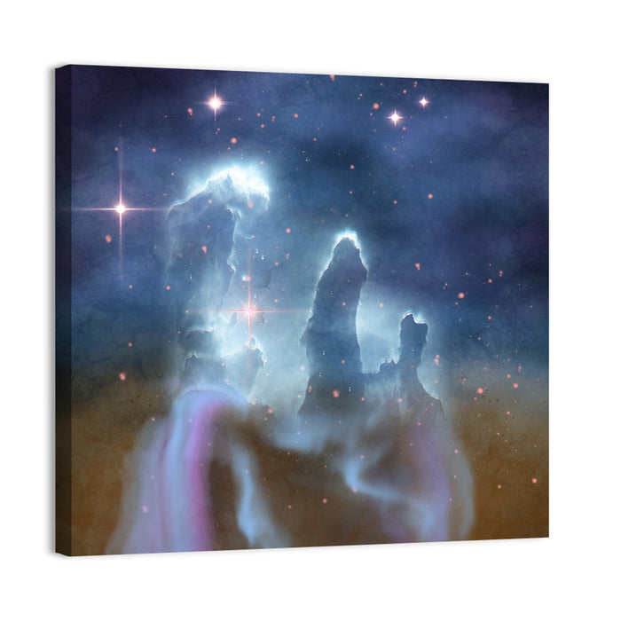 Eagle Nebula Pillars of Creation Wall Art as a canvas print