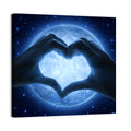 Moon Heart Silhouette Wall Art