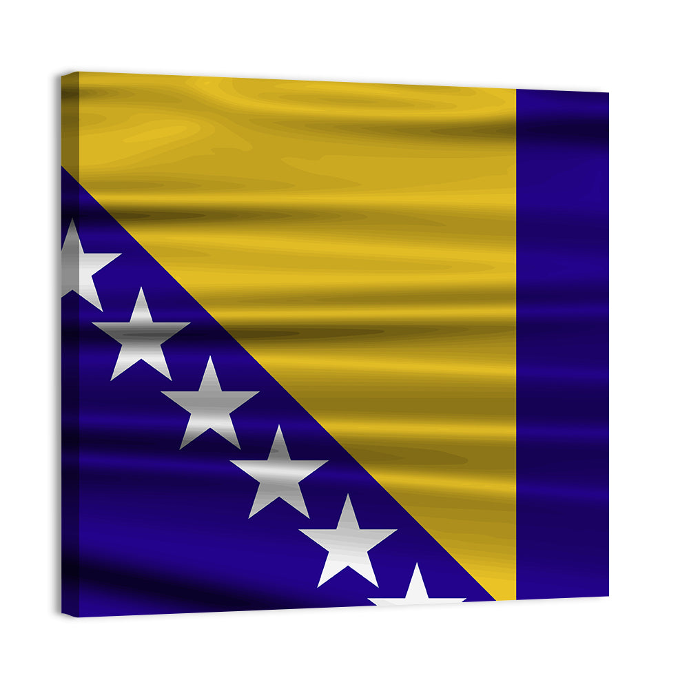 Bosnia and Herzegovina Flag Wall Art