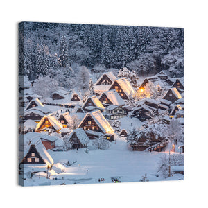 Shirakawago Light Up Japan Wall Art