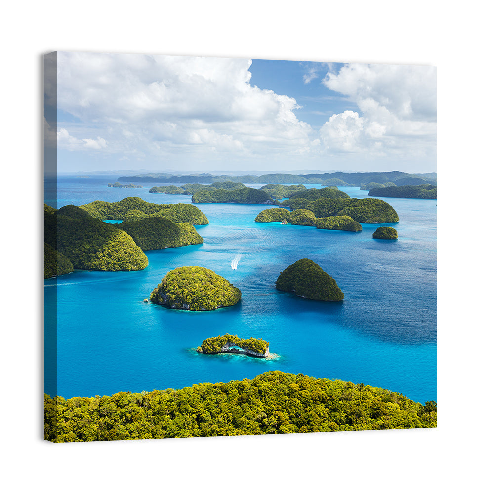 Rock Islands Aerial View Wall Art