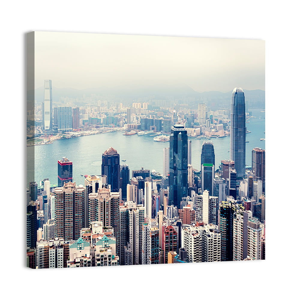 Victoria Harbour Hong Kong Skyline Wall Art