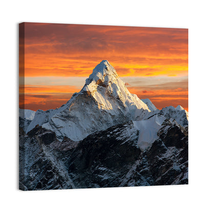 Ama Dablam at Sunset Wall Art