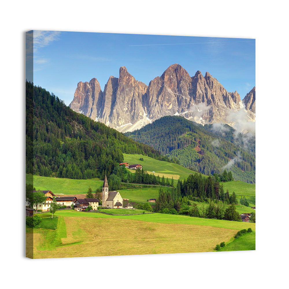 St. Magdalena Church Val Di Funes Wall Art
