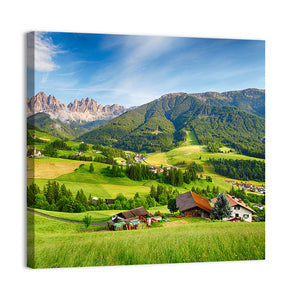 Dolomites Alps Mountain Val di Funes Wall Art