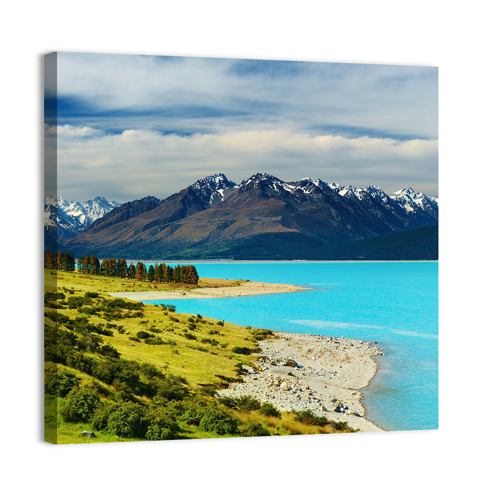 Mount Cook Over Lake Pukaki Wall Art