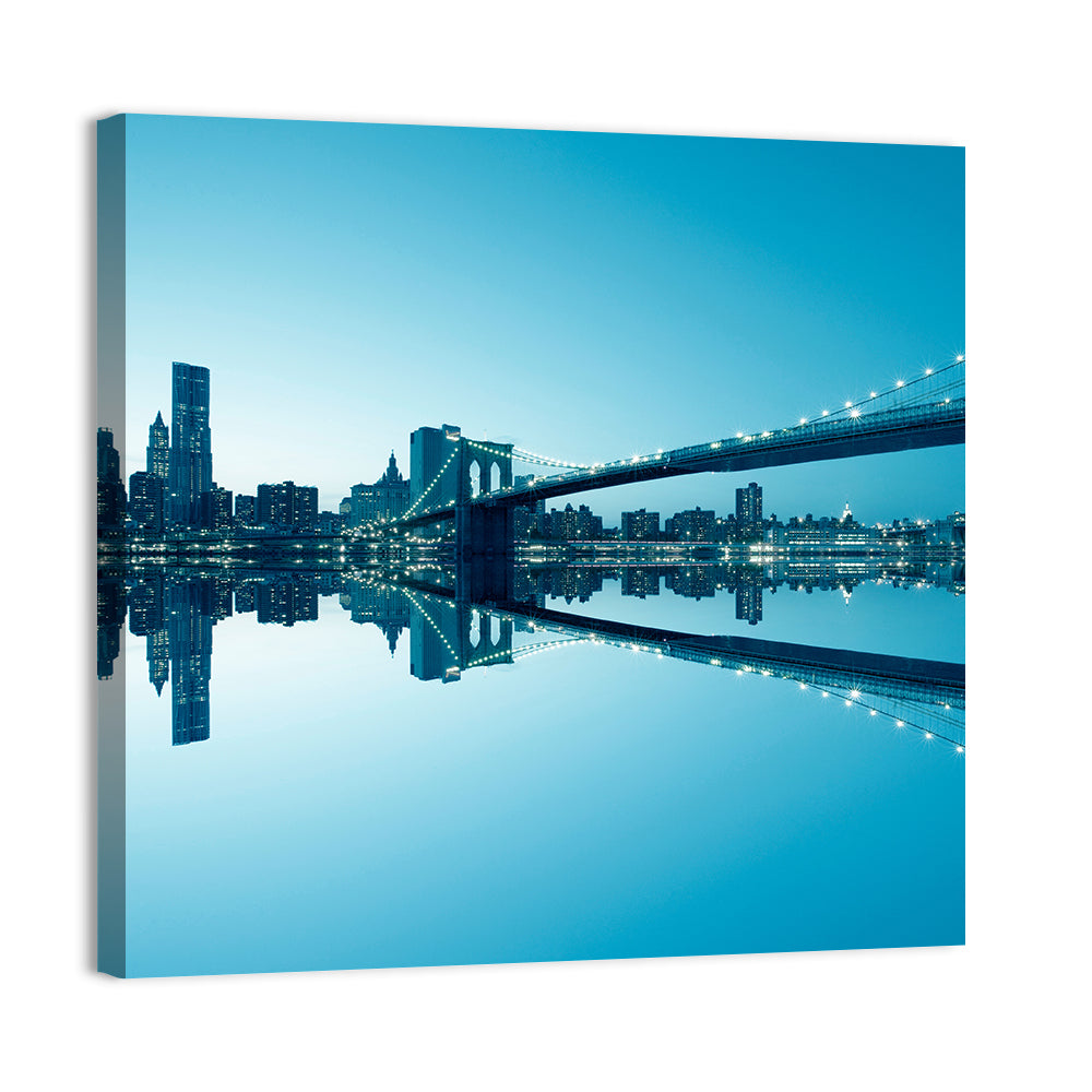 Manhattan Skyline with Brooklyn Bridge Wall Art