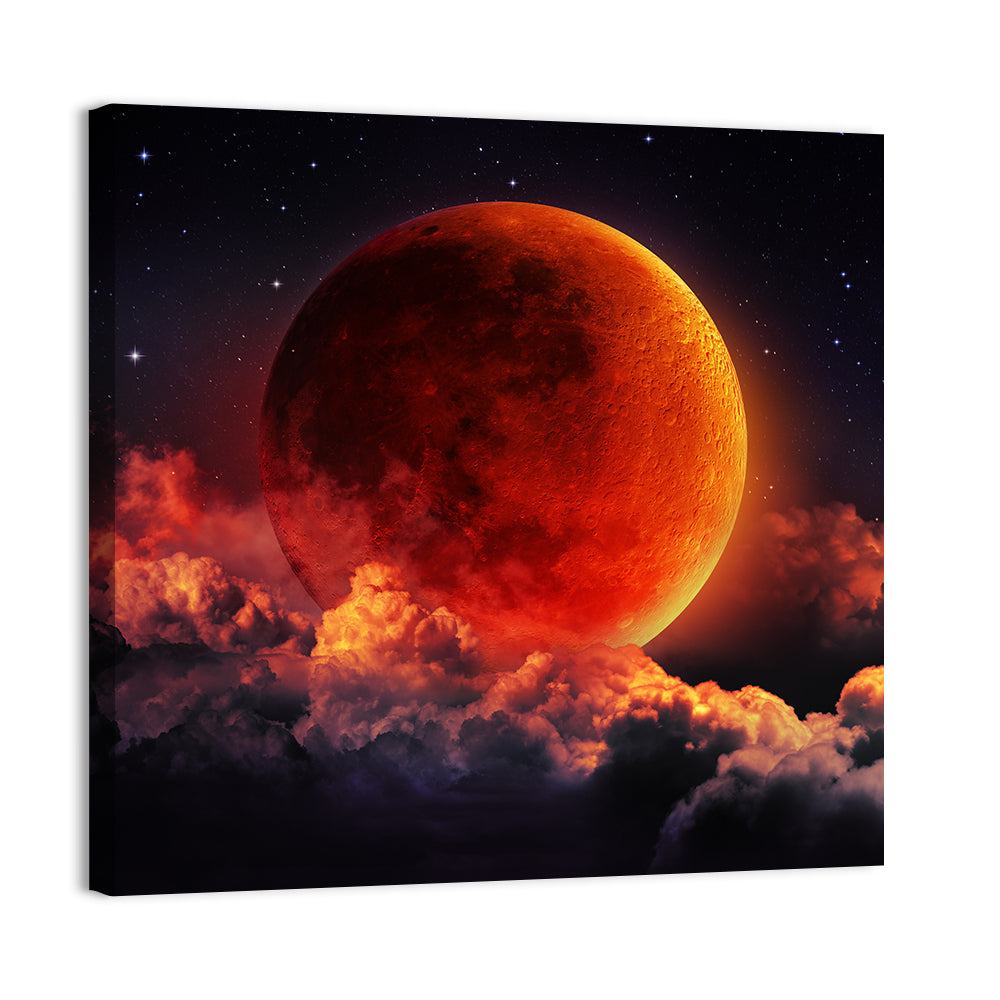 Blood Moon Eclipse Wall Art