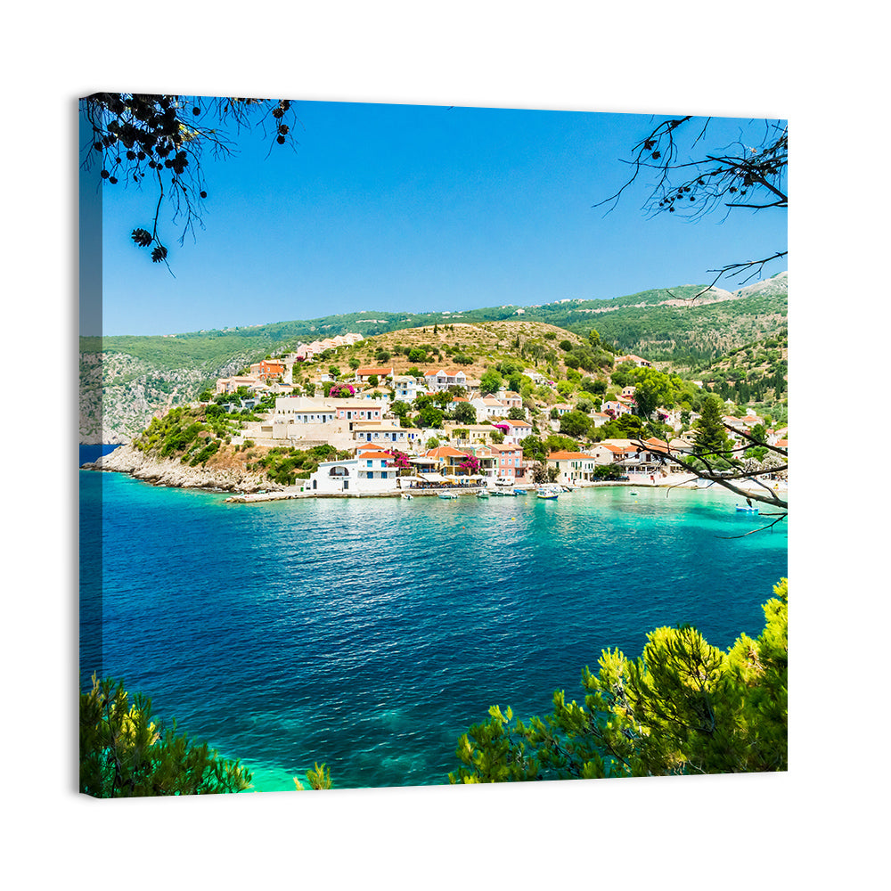 Assos Village, Kefalonia Bay Wall Art