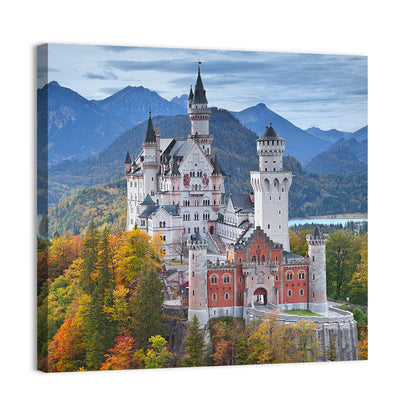 Neuschwanstein Castle in Autumn Wall Art