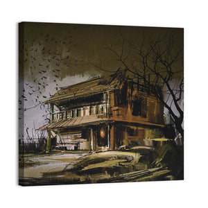 Halloween House Concept Wall Art