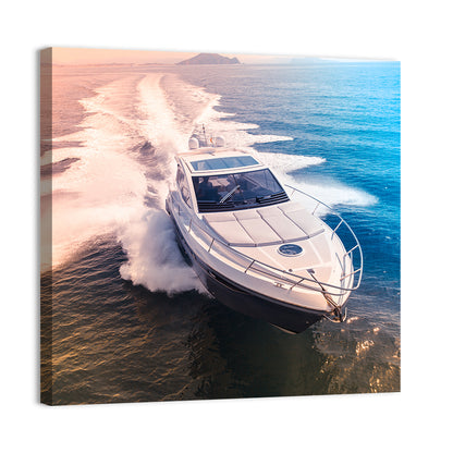 Luxury Motorboat in Motion Wall Art