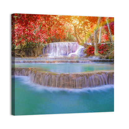 Tat Kuang Si Tiered Waterfalls Wall Art