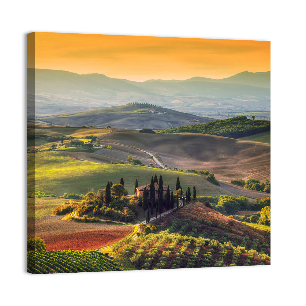 Val D'orcia Sunset Hills Wall Art