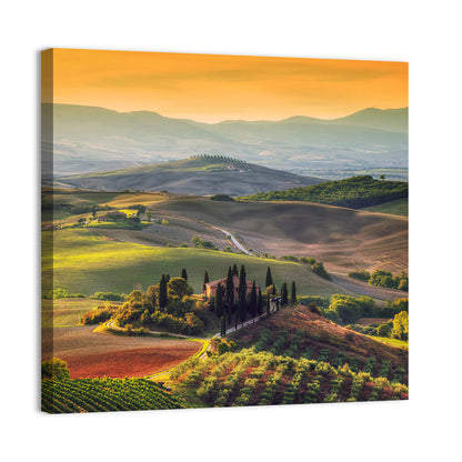 Val D'orcia Sunset Hills Wall Art