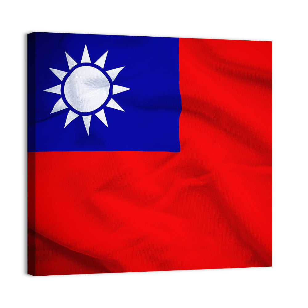 Flag Of Taiwan Wall Art