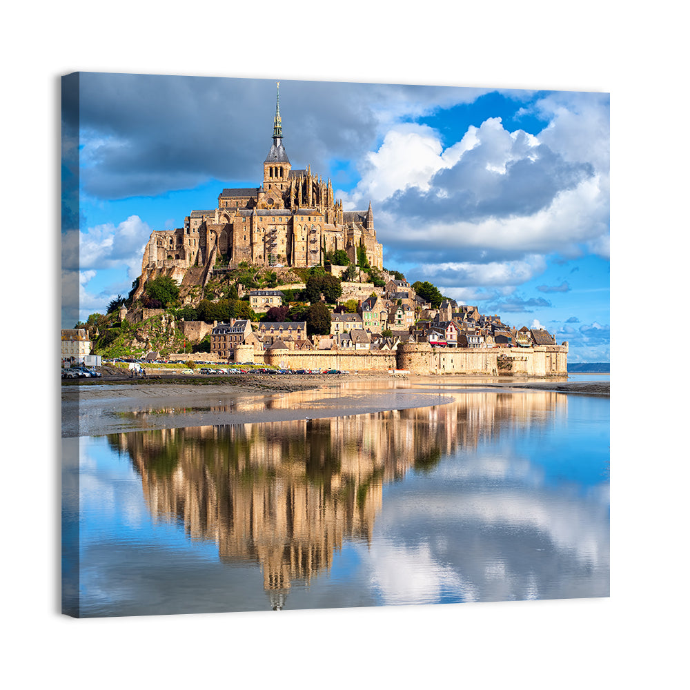 Mont Saint-michel Reflection Wall Art