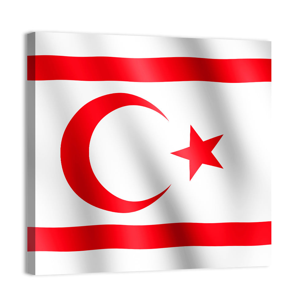 Northern Cyprus Flag Wall Art