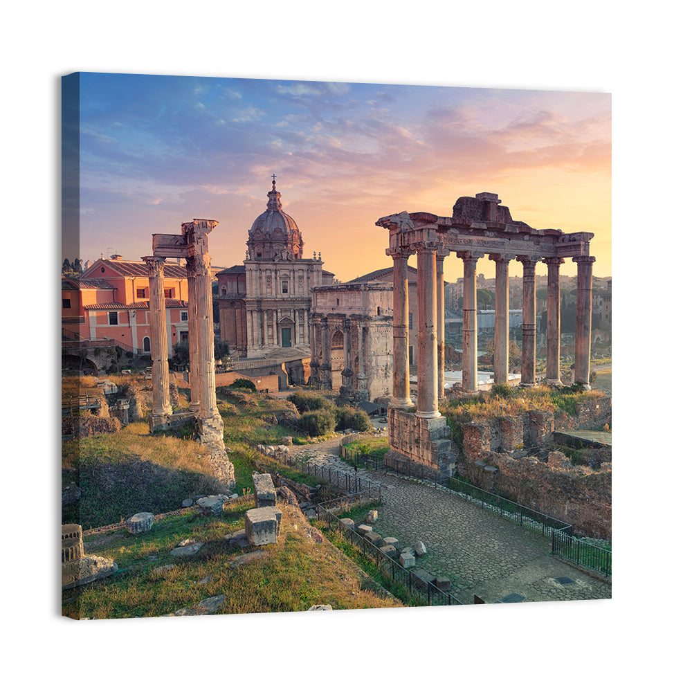 Roman Forum at Sunset Wall Art