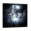Glowing Core Surreal Portrait Wall Art