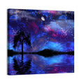 Moonlit Nebula Lake Wall Art