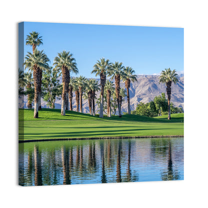Palm Desert Golf Course with Lake Wall Art