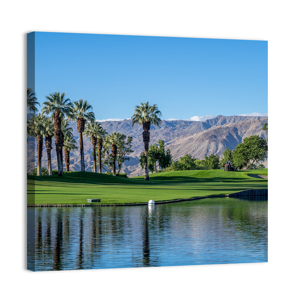 Palm Desert Golf Course with Lake Wall Art