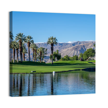 Palm Desert Golf Course with Lake Wall Art