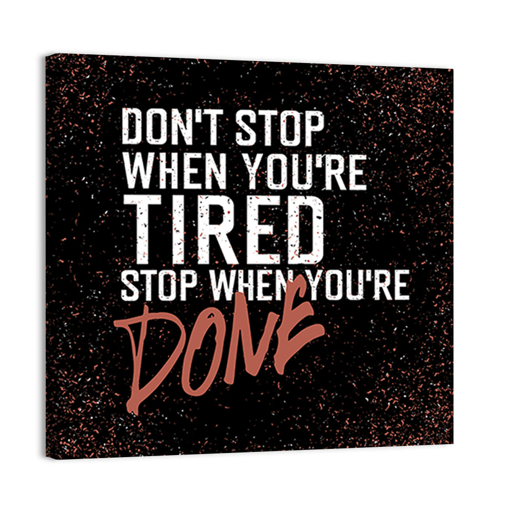 Distressed Motivational Quote Wall Art