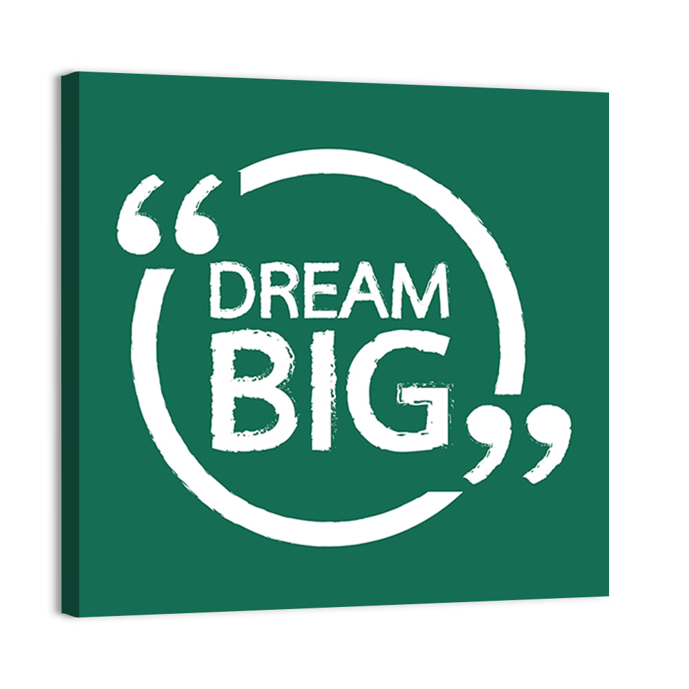 Dream Big Typography Wall Art