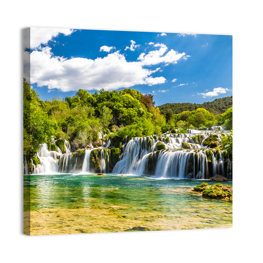 Skradinski Buk Cascading Waterfall Wall Art