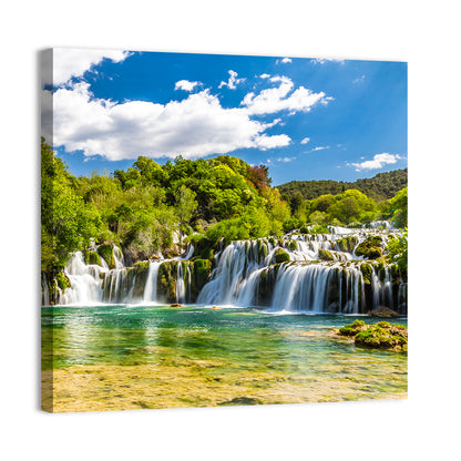 Skradinski Buk Cascading Waterfall Wall Art