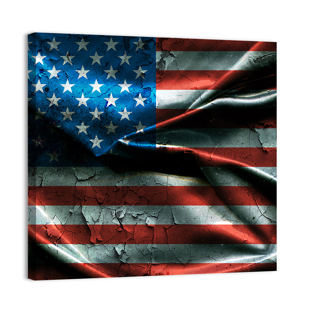 Distressed American Flag Wall Art