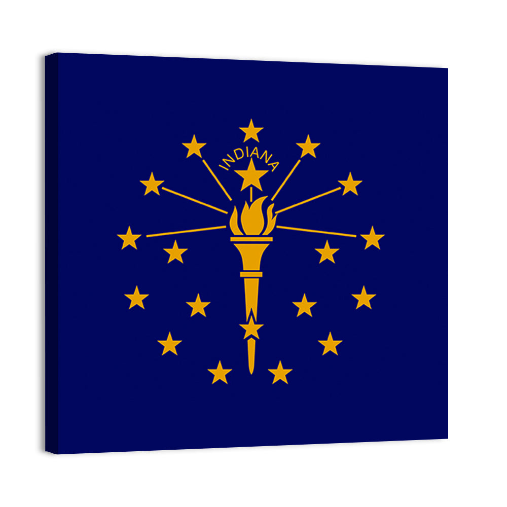 Indiana State Flag Graphic Wall Art