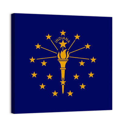 Indiana State Flag Graphic Wall Art