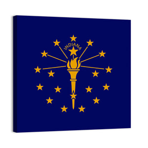 Flag Of Indiana Wall Art