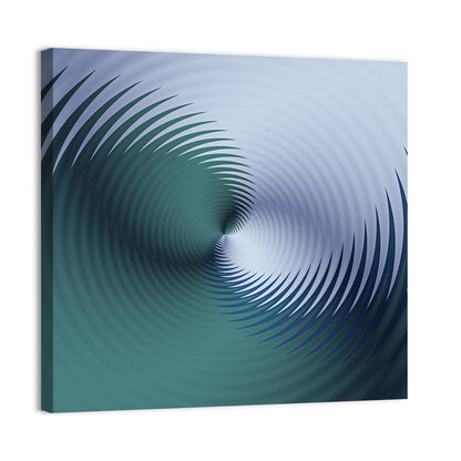 Hypnotic Floral Vortex Wall Art