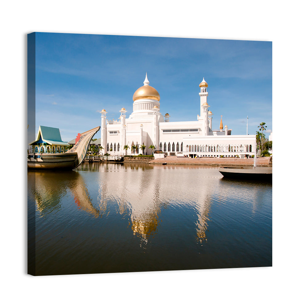 Sultan Omar Ali Saifuddien Mosque Reflection Wall Art