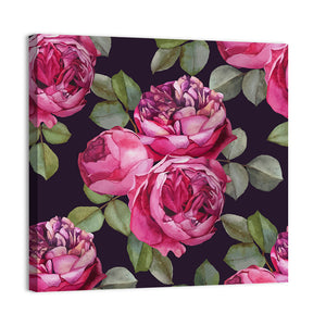 Watercolor Pink Roses Wall Art