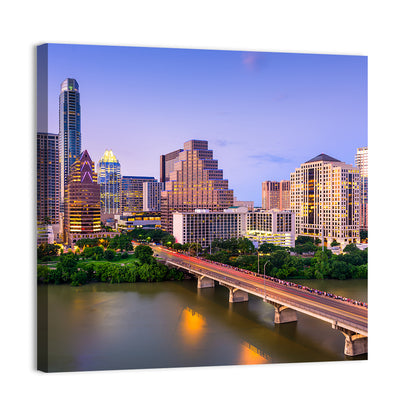 Austin Skyline Over Lady Bird Lake Wall Art