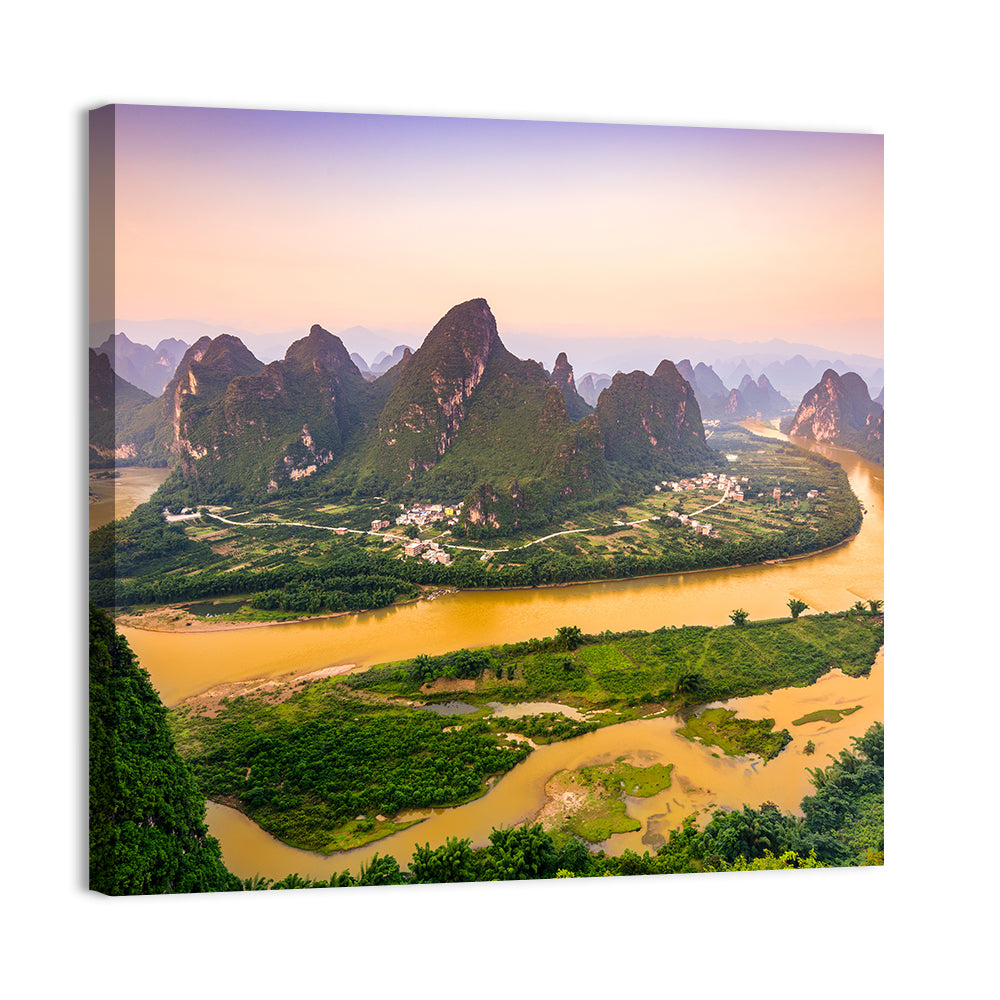 Xingping Karst Mountains Wall Art