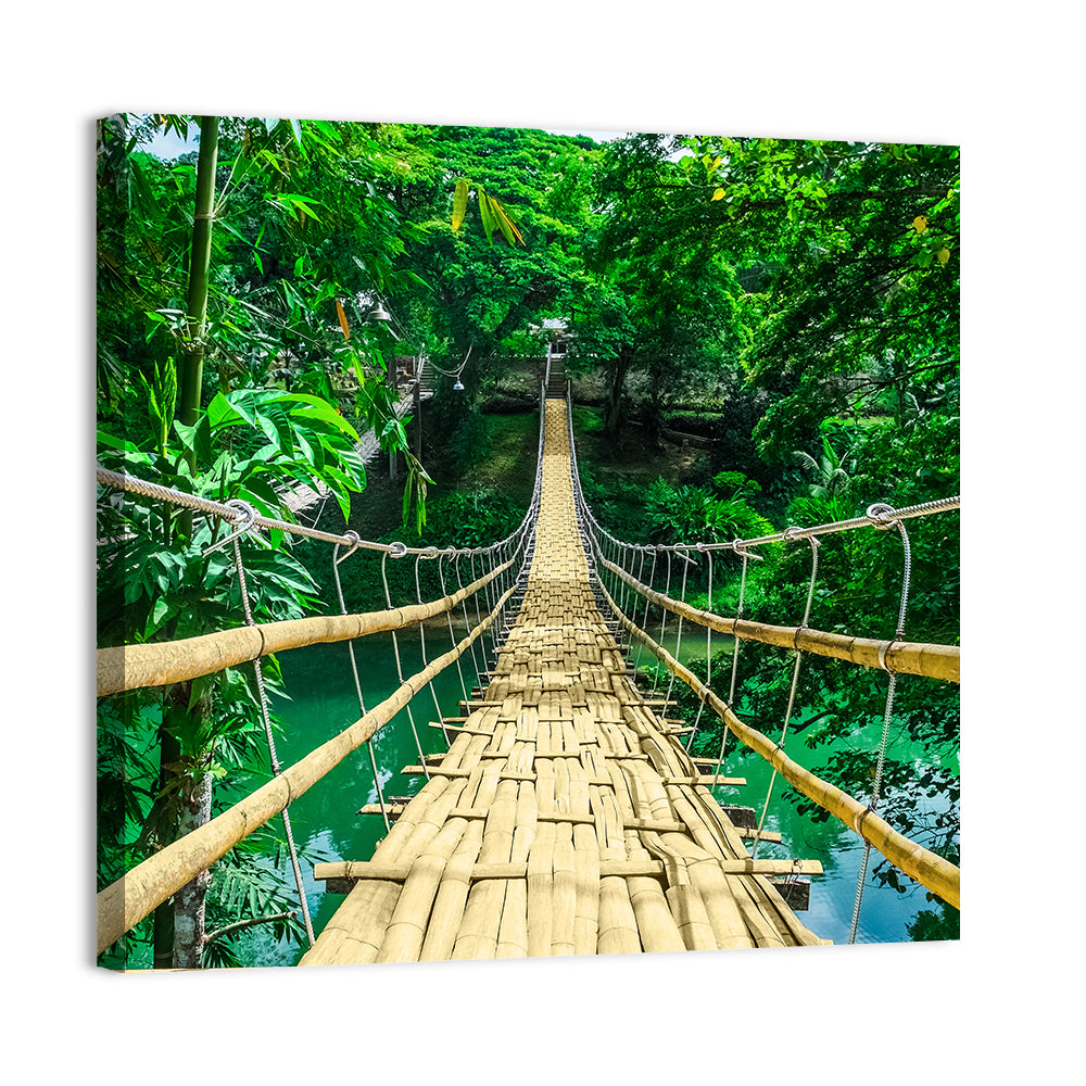 Bamboo Pedestrian Bridge Wall Art