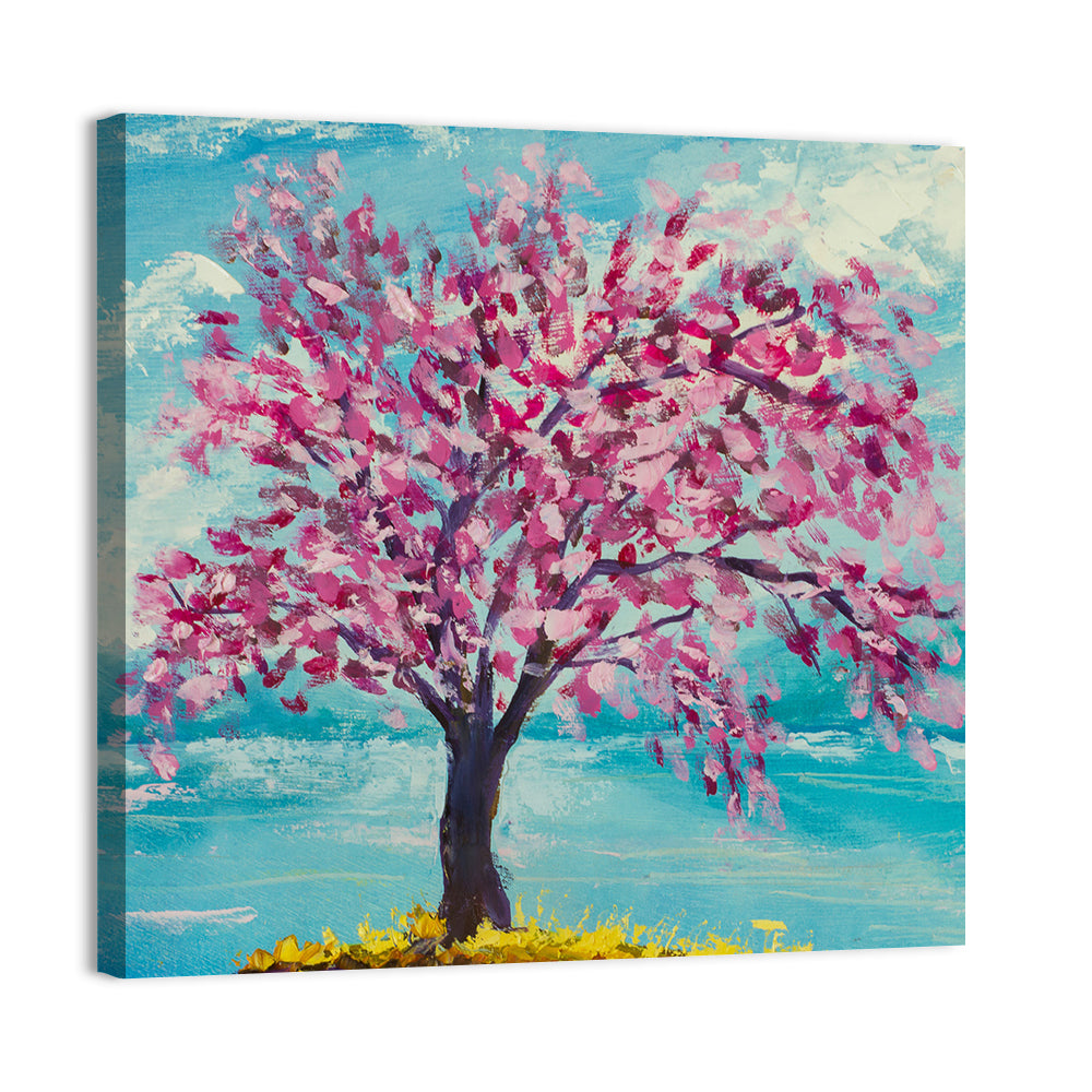 Sakura Island with Pink Blossoms Wall Art