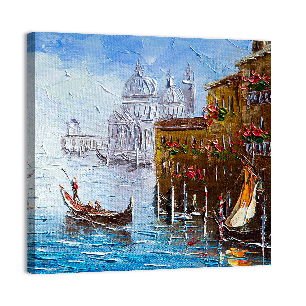 Venetian Canal Watercolor Wall Art