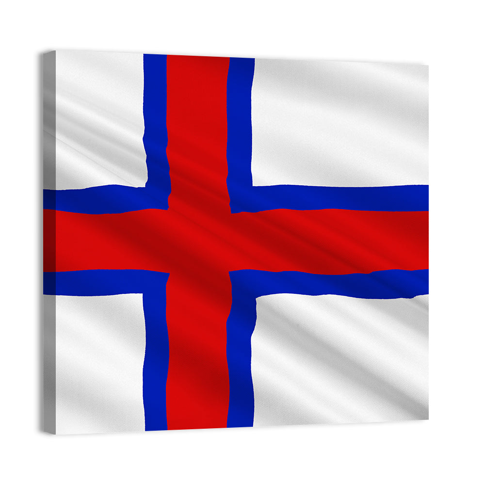 Faroe Islands Flag Wall Art
