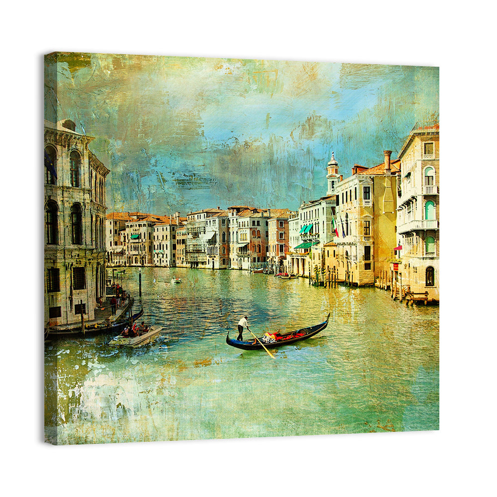 Venice Gondola on the Grand Canal Wall Art