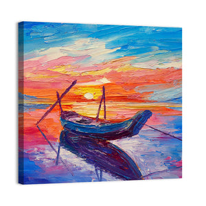 Fishing Boats In Sea Artwork Wall Art